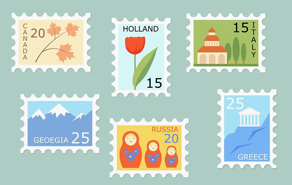 AH postzegels